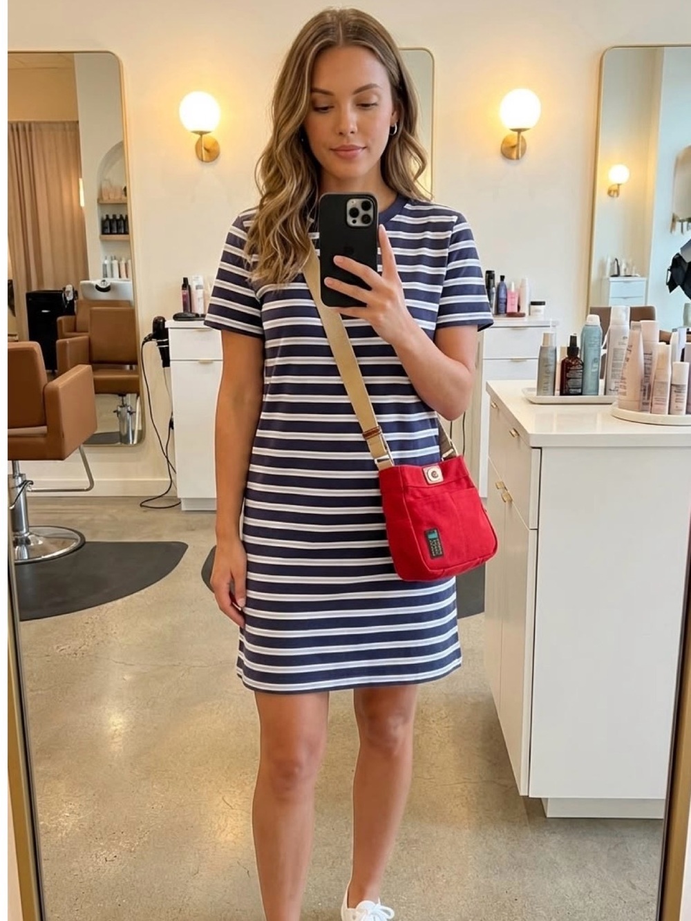 J crew striped dress
